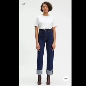 Levi's Premium RIBCAGE STRAIGHT SELVEDGE JEANS